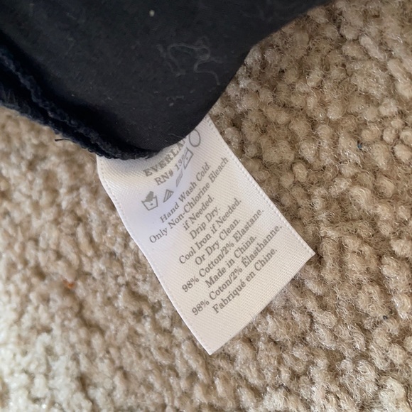 Everlane Wide Leg Structure Pant Black 4 Crop - Picture 6 of 6